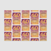 Papier Mousseline 60 Jours Sober Anniversaire Numéros Gras (Recto)