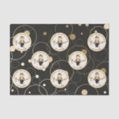 Papier Mousseline 60e anniversaire Funny moderne Fab Black Gold Anni (Recto)