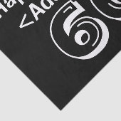 Papier Mousseline 60e anniversaire Thème Personnalisé Tissu Papier (Détail)