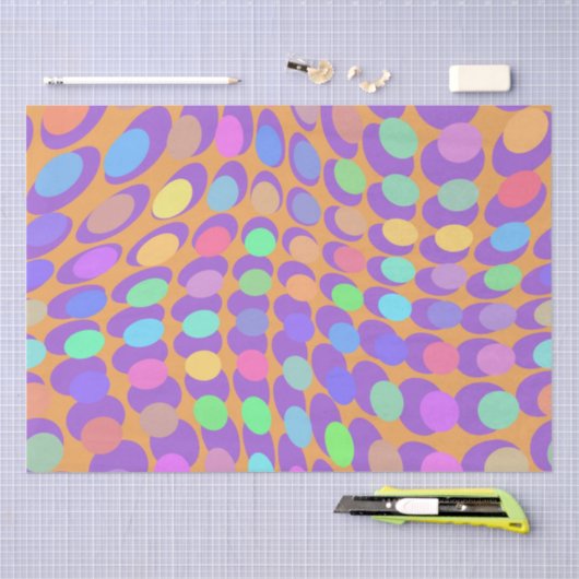 Papier Mousseline 60s Retro Pop Art (Artisanat)