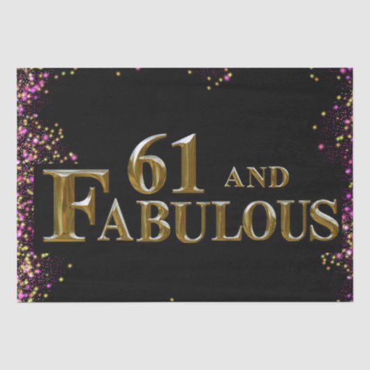 Papier Mousseline 61e anniversaire (Recto)