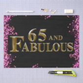 Papier Mousseline 65e anniversaire  (Artisanat)