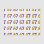 Papier Mousseline 67 Jaune et Violet Sans Aucun Sens (Recto)