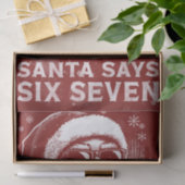 Papier Mousseline 67 Meme Funny Santa Says Six Seven Christmas (Cadeau)