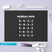 Papier Mousseline 6 4 3 2 Maths de baseball - Jeu de softball à joue (Artisanat)