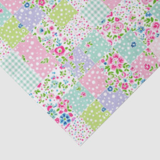 Papier Mousseline 6 papiers de soie calicot floral