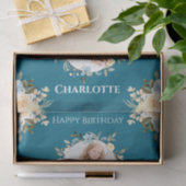 Papier Mousseline 6e anniversaire Photo Collage Turquoise bleu jaune (Cadeau)