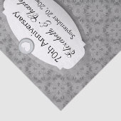 Papier Mousseline 70e anniversaire du Mariage Platinum Z03 (Détail)