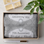 Papier Mousseline 70e anniversaire du Mariage Platinum Z03 (Cadeau)