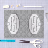 Papier Mousseline 70e anniversaire du Mariage Platinum Z03 (Artisanat)