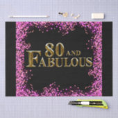 Papier Mousseline 80e anniversaire (Artisanat)