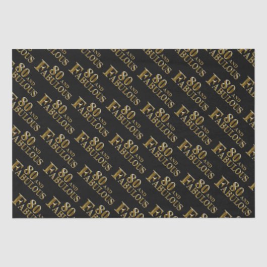 Papier Mousseline 80e anniversaire  (Recto)