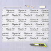 Papier Mousseline 80e anniversaire Elégant à 80 Personnaliser (Artisanat)