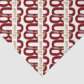 Papier Mousseline 80e anniversaire Ruby Red Gold 80e (Détail)