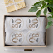 Papier Mousseline 80e anniversaire Tissue Paper (Cadeau)