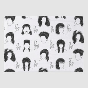 Papier Mousseline 80s Coiffures