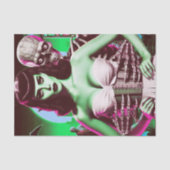 Papier Mousseline 80s Horreur VHS Girl (Recto)