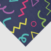 Papier Mousseline 80s quatre-vingts rétro parti néon Memphis motif (Détail)