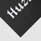 Papier Mousseline 8 Bits Huzzah ! (Détail)