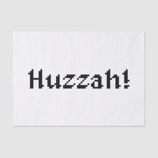 Papier Mousseline 8 Bits Huzzah ! (Recto)