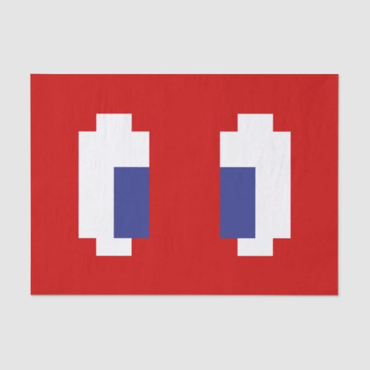 Papier Mousseline 8 bits Pixel Manga Eyes (Recto)