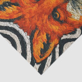 Papier Mousseline A beautiful red fox decoupage (Détail)