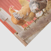 Papier Mousseline A Chaotic Chicken Portrait Part 2 (Détail)