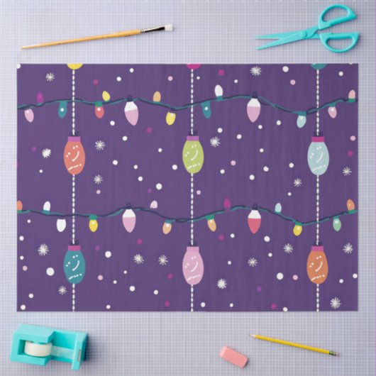 Papier Mousseline A Christmas Light Series Design #10 (Artisanat)