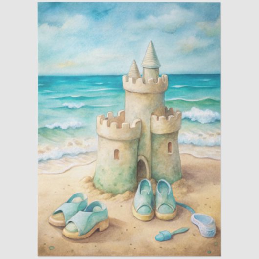 Papier Mousseline A Coastal Series Design 21 (Recto)