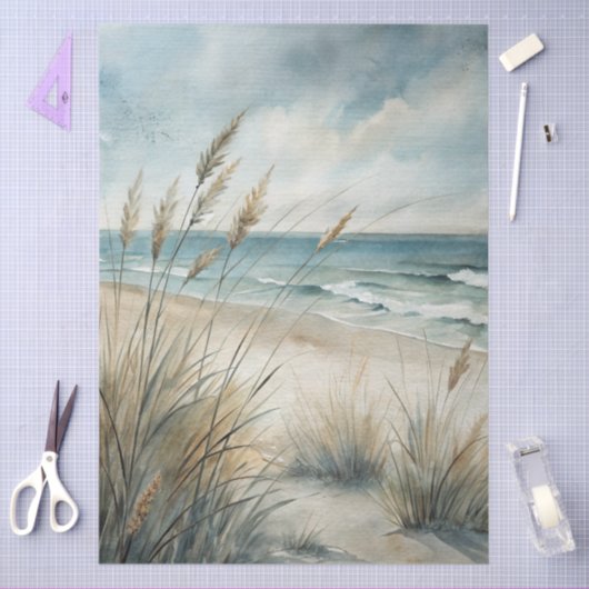 Papier Mousseline A Coastal Series Design 52 (Artisanat)