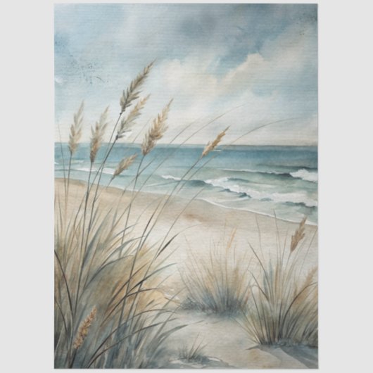 Papier Mousseline A Coastal Series Design 52 (Recto)