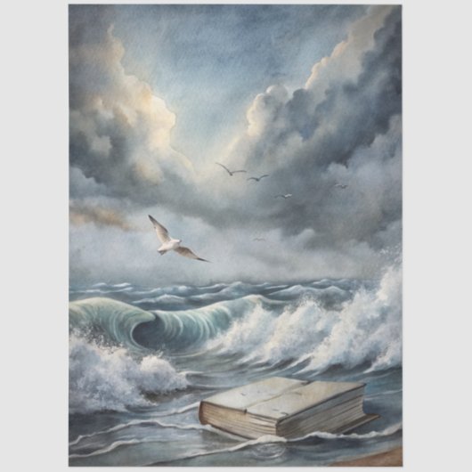 Papier Mousseline A Coastal Series Design 65 (Recto)