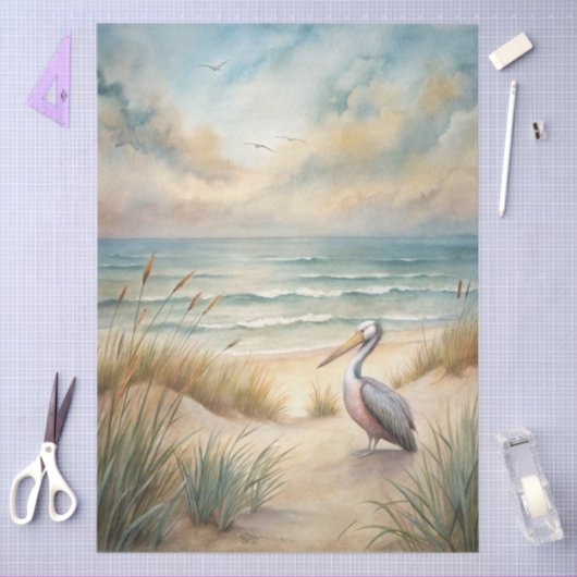 Papier Mousseline A Coastal Series Design 68 (Artisanat)