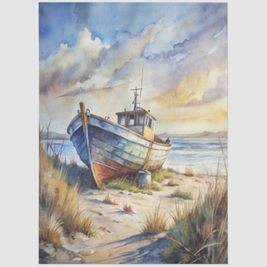 Papier Mousseline A Coastal Series Design 76 (Recto)