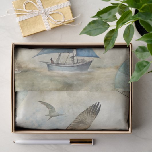Papier Mousseline A Coastal Series Design 85 (Cadeau)