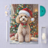 Papier Mousseline A Cute Festive Poodle Christmas (Artisanat)