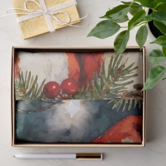 Papier Mousseline A Cute Mr and Mrs Claus Christmas (Cadeau)