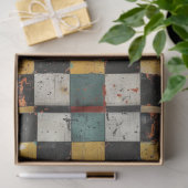 Papier Mousseline à damiers Confetti (Cadeau)