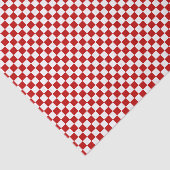 Papier Mousseline à damiers Livre rouge-blanc (Détail)