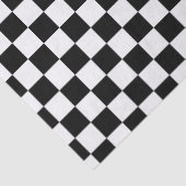 Papier Mousseline à damiers noir (Détail)