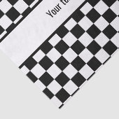 Papier Mousseline À damiers noir et blanc (Détail)