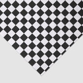 Papier Mousseline À damiers noir et blanc (Détail)