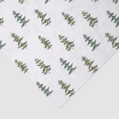 Papier Mousseline À feuillage persistant arbres motif (Détail)