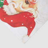 Papier Mousseline A Holly, Jolly Apple-Cheeked Santa Claus, Partie 1 (Détail)