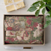 Papier Mousseline A Jumble of Victorian Holiday Postcards (Cadeau)