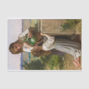 Papier Mousseline À la fontaine par William Adolphe Bouguereau