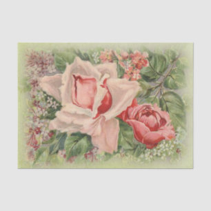 Papier Mousseline À mon amour pour la Saint-Valentin Floral Victoria