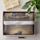 Papier Mousseline A Rainbow Raven King of Chess - Tissue Paper (Cadeau)