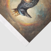 Papier Mousseline A Rainbow Raven King of Chess - Tissue Paper (Détail)