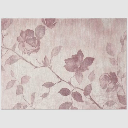 Papier Mousseline A Rose and Lace Series Design #12 (Recto)